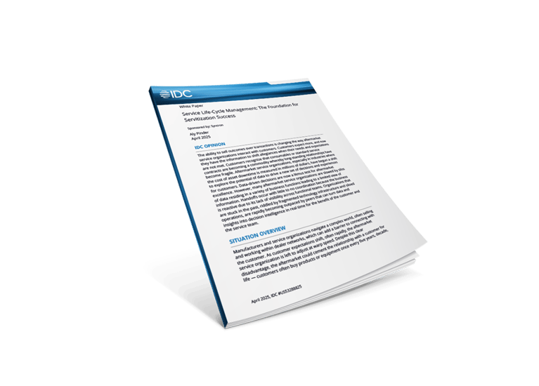 IDC White Paper Service Life-Cycle Management: The Foundation for Servitization Success
