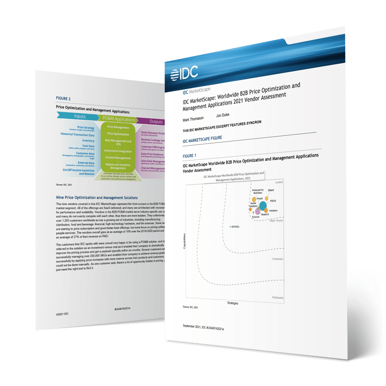 2021 IDC MarketScape for B2B Price Optimization and Management Applications