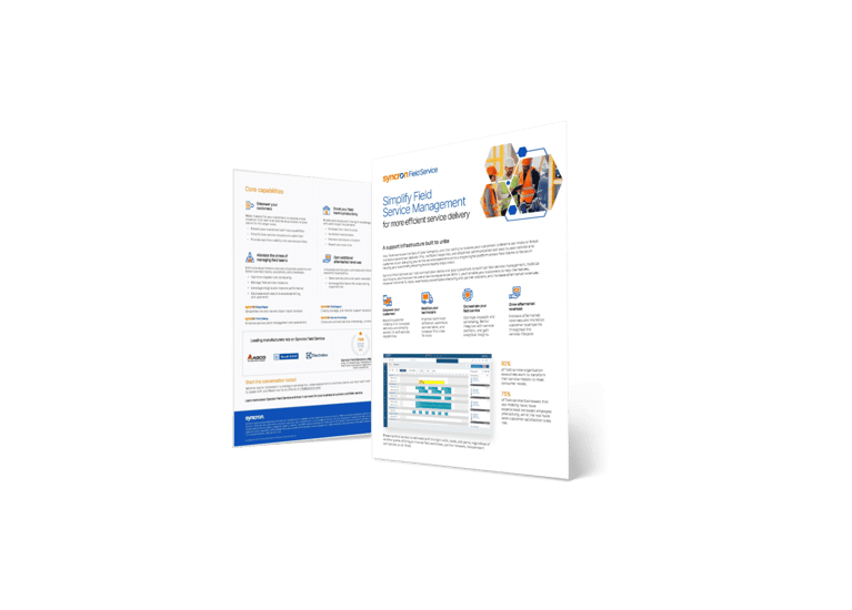 Syncron Field Service: Simplify field service management for more efficient service delivery