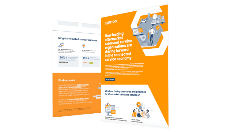 Syncron Connected Service: Leading Aftermarket Sales and Service Organizations are Driving Forward