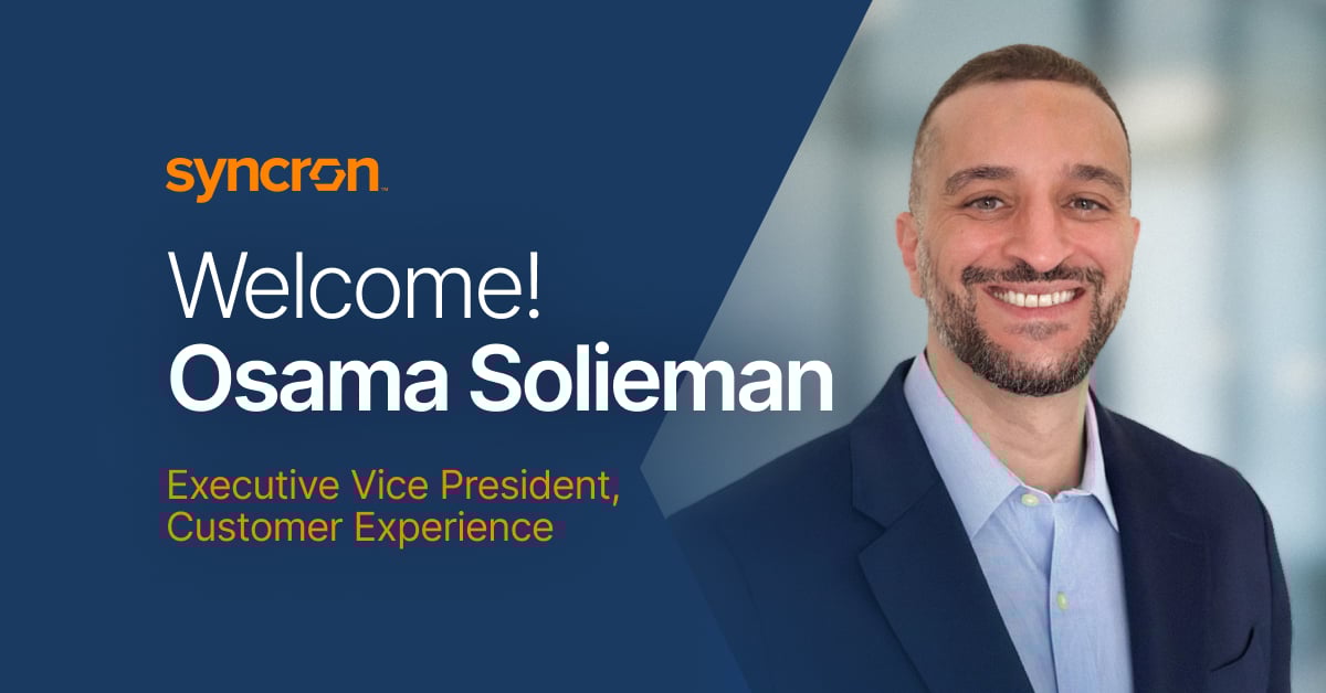 Syncron Appoints Osama&nbsp;Solieman&nbsp;as Executive Vice President of Customer Experience