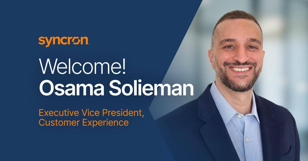 Syncron Appoints Osama&nbsp;Solieman&nbsp;as Executive Vice President of Customer Experience
