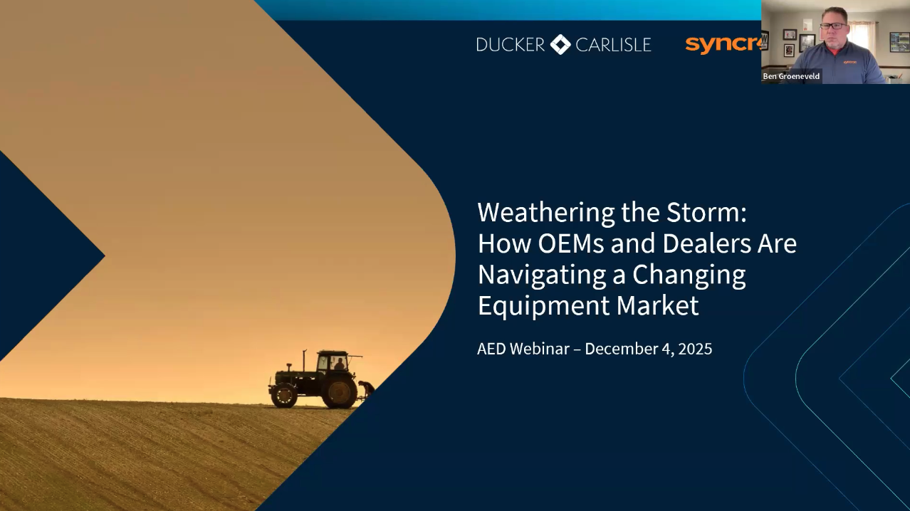 Gathering the Storm: How OEMs and Dealers Are Navigating a Changing Equipment Market