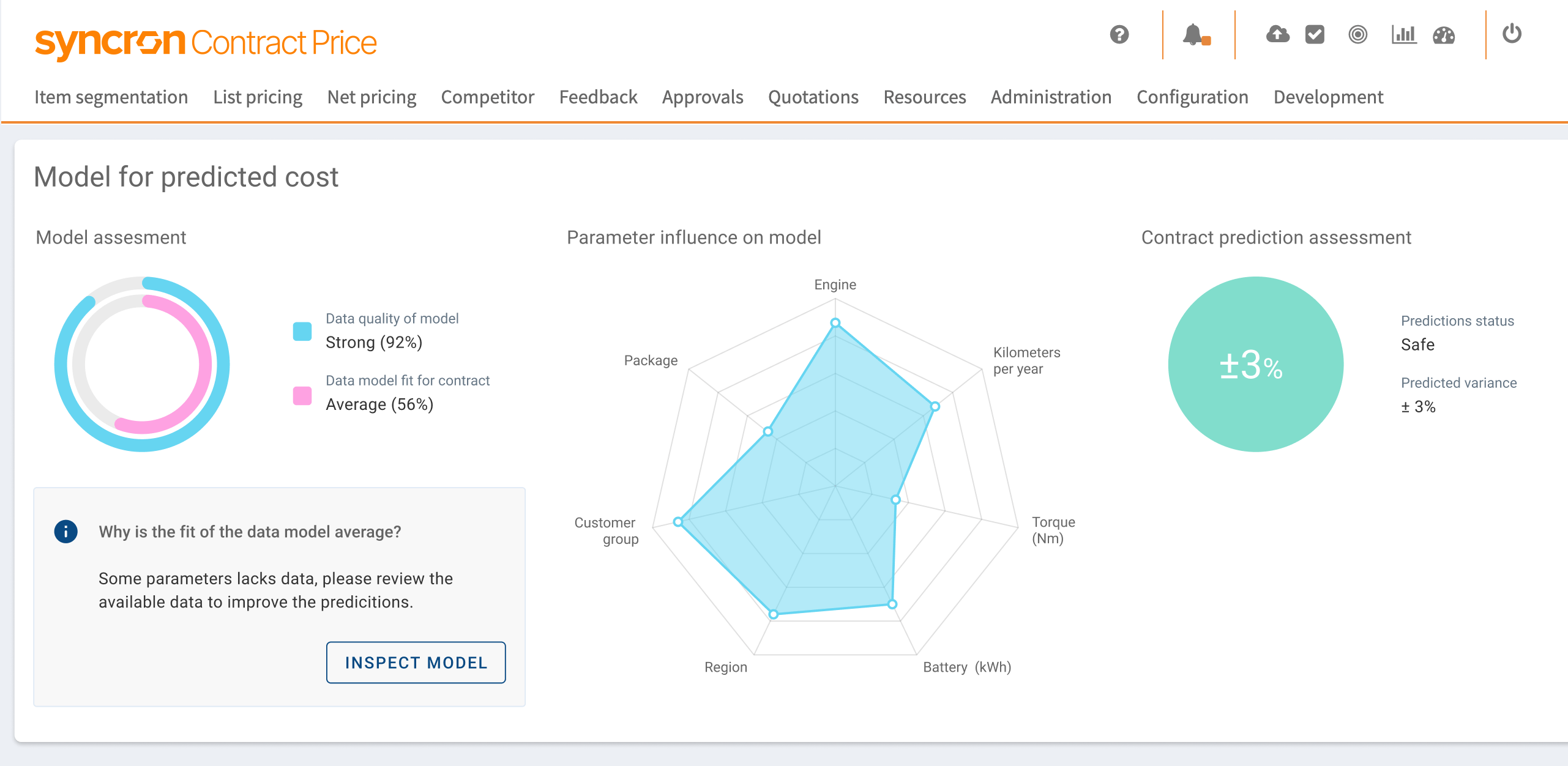 Syncron Contract Price Advance Analytics