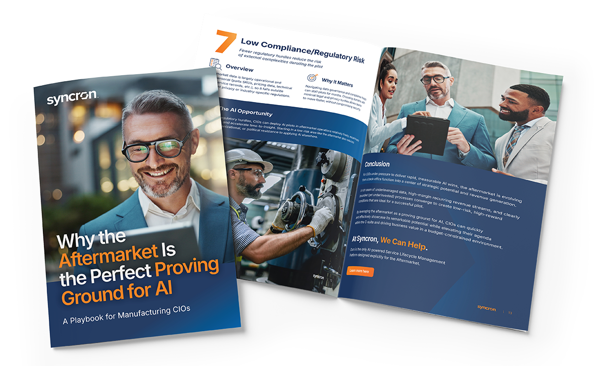 Why the Aftermarket Is the Perfect Proving Ground for AI: A Playbook for Manufacturing CIOs