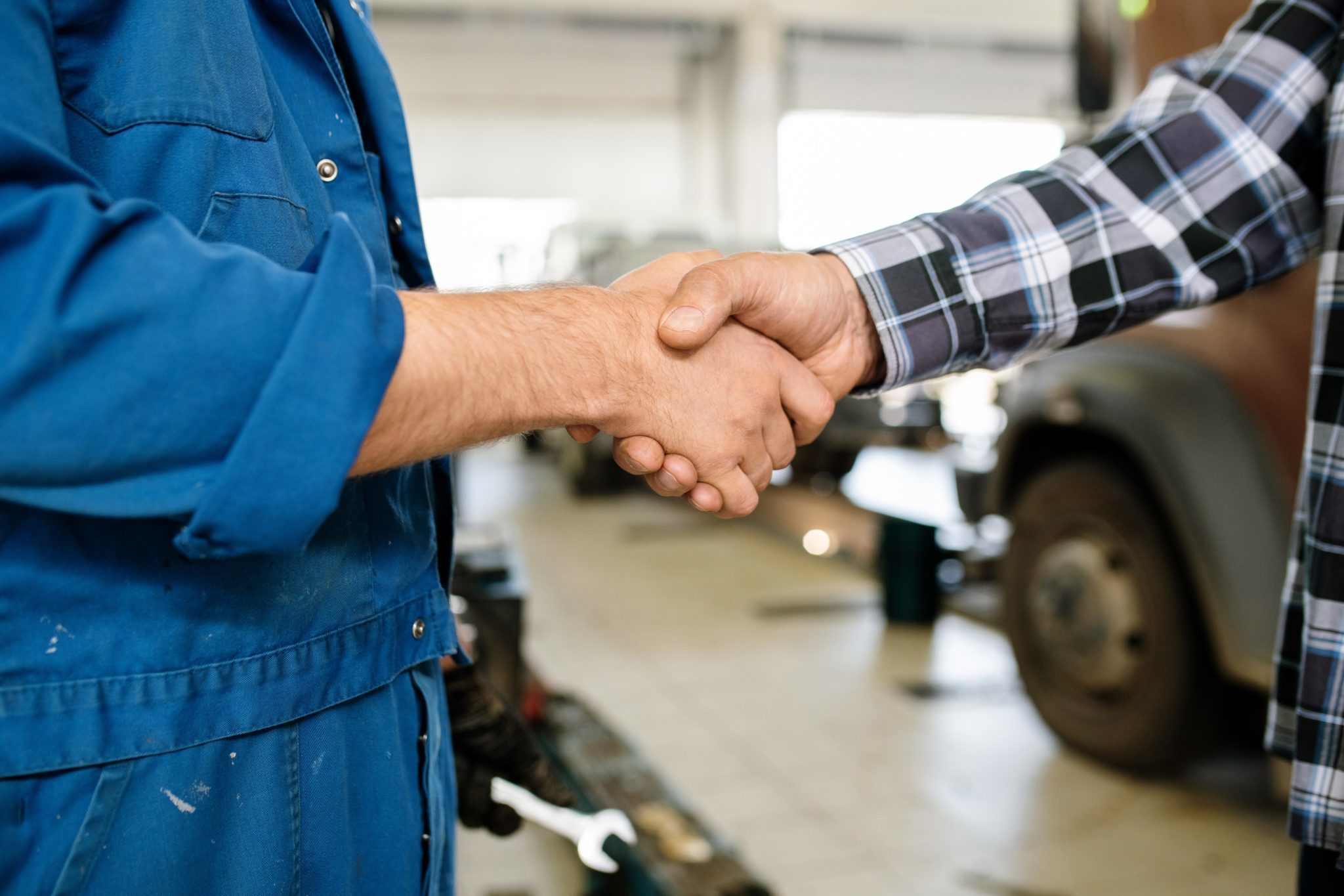 men shaking hands