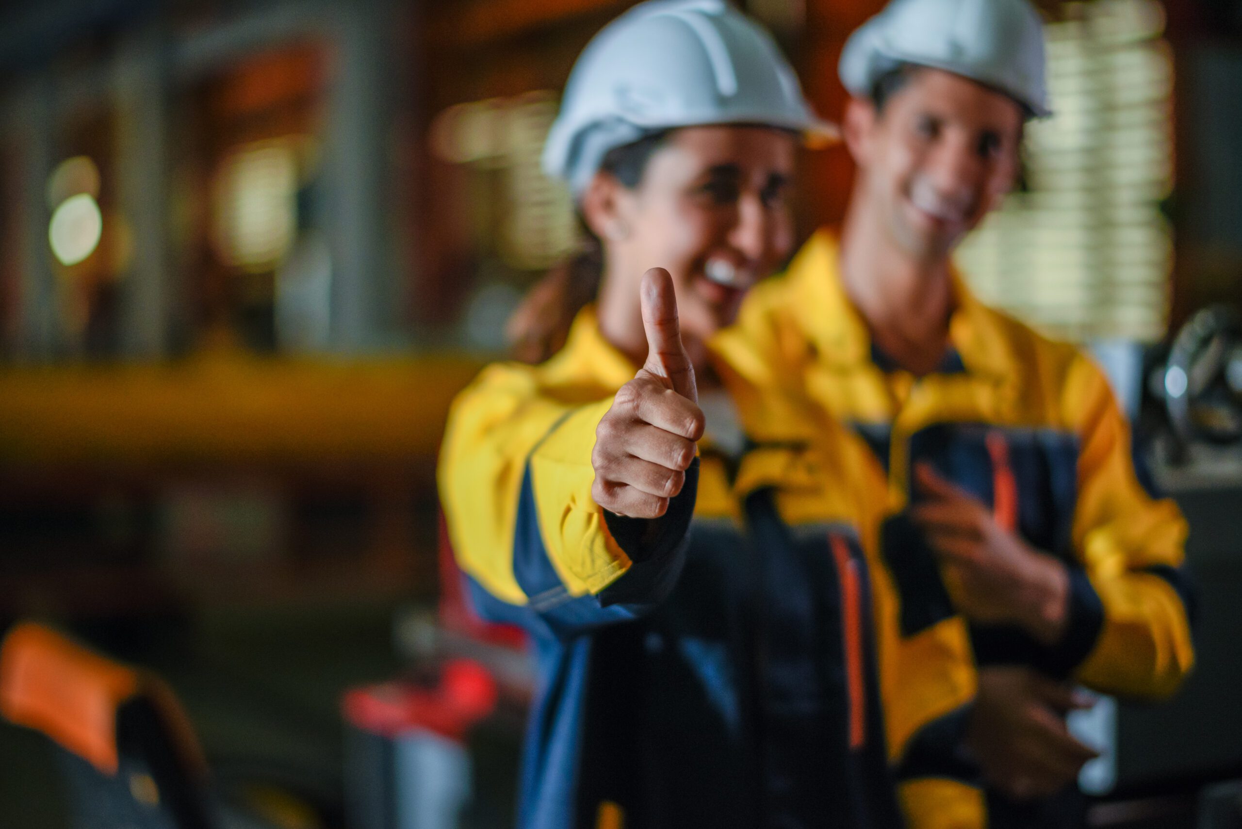 technician giving thumbs up