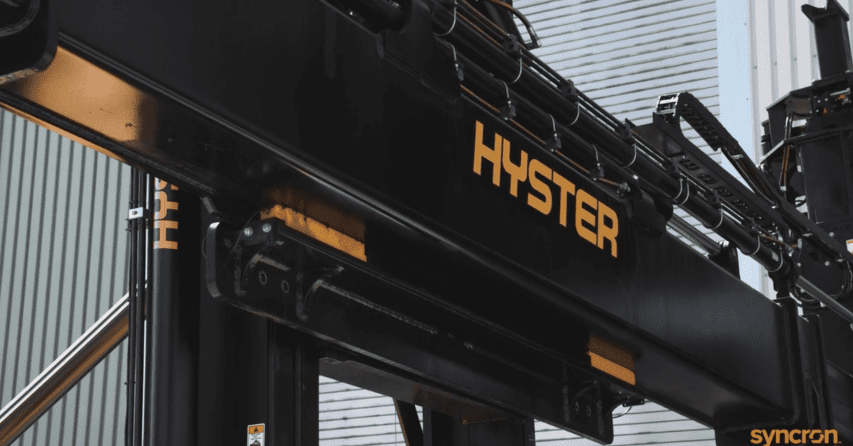 Hyster logo on equipment