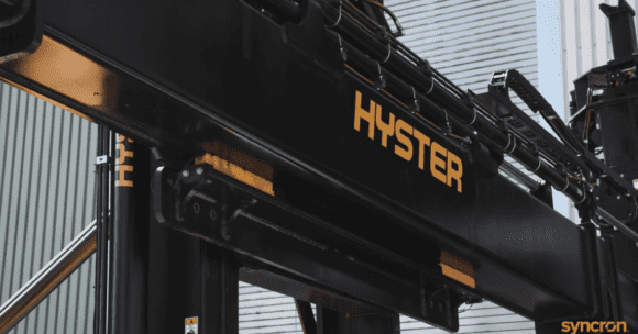 Hyster logo on equipment