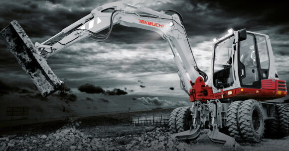 Takeuchi construction equipment in the field