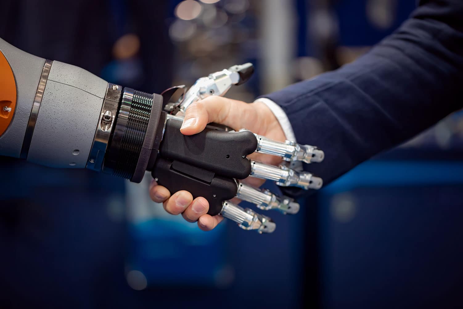 Handshake with a robot