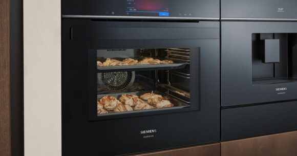 Siemens industrial oven cooking food