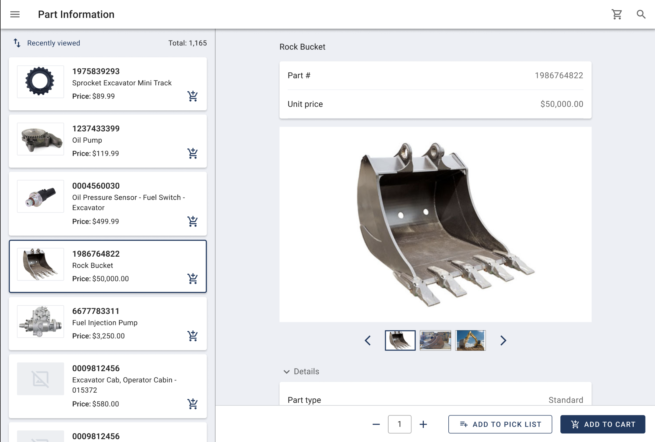 Syncron Parts Catalog