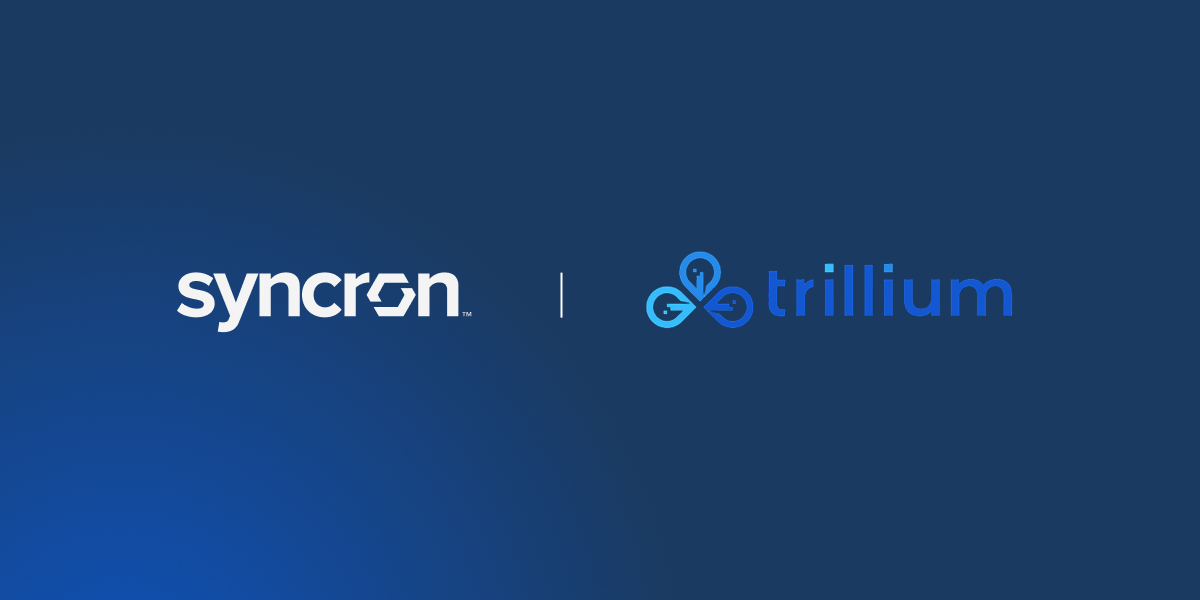 syncron and trillium logos side by side